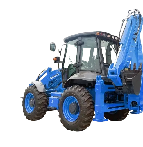 NIMBUS Fine Processing Production Backhoe Loader Large Fuel Tank Capacity Continuous Working Hours Backhoe Loader