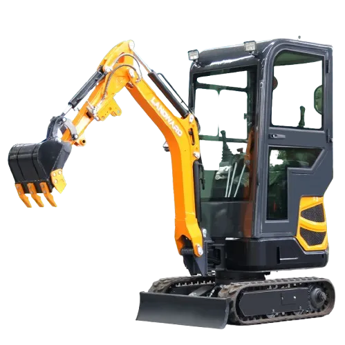 Landward Mini Excavator Crawler Small Diesel Diggers 2.5 Ton Hydraulic Micro Farm Trencher With Attachments Custom