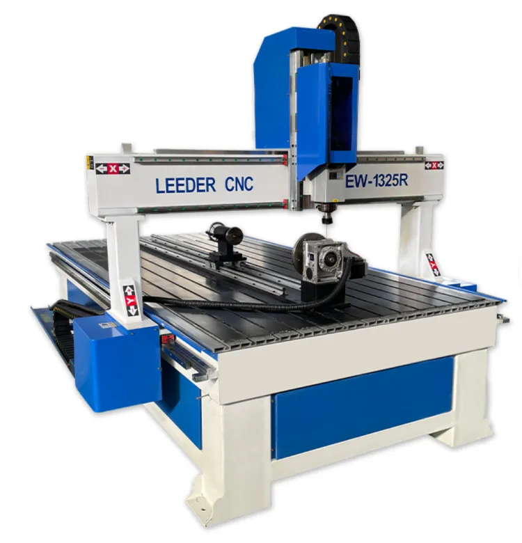 4 Axis HQD 5.5KW Water Cooling Wood Cutting Machine Cnc Router 1212 1325 1530 With Rotary for Wood MDF ACP
