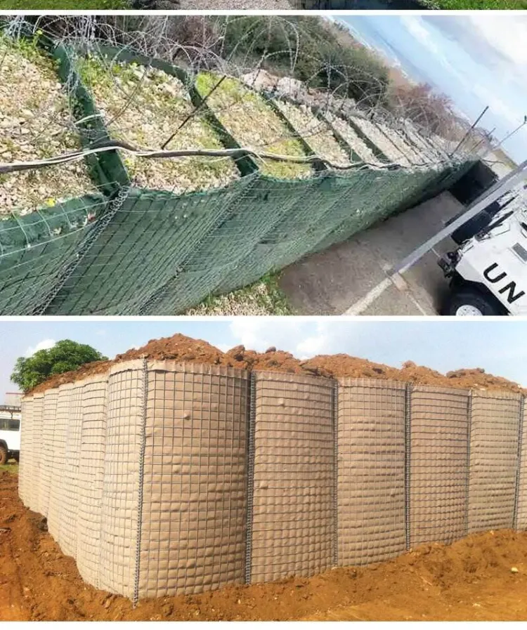 Eco Easily Assembled Welded Wire Mesh Defensive Bastion Barriers Concrete Sand Wall Defensive Barrier for