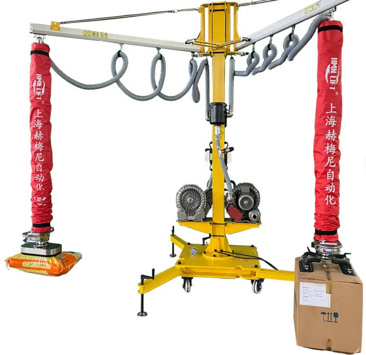 Warehouse 200kg Semi Self Lifting Electric Stacker Vacuum Bag Lifter with CE