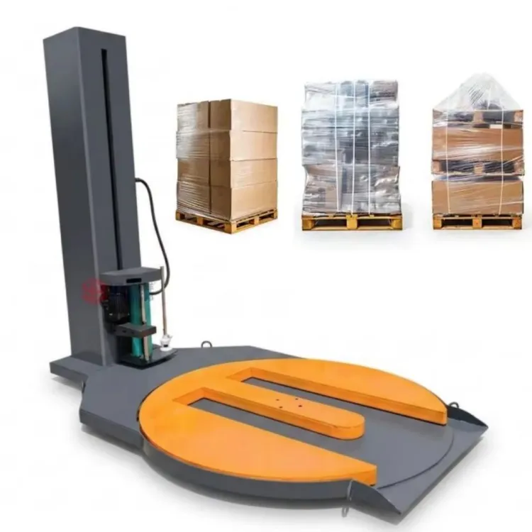Yangbang Pallet Stretch Film Wrap Pallet Wrapper Pallet Wrapping Machine with PLC Control for 1000kg