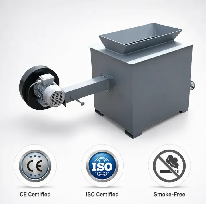 Smokeless Waste Incinerator for Household and Commercial Garbage Disposal 1T 2T Capacity