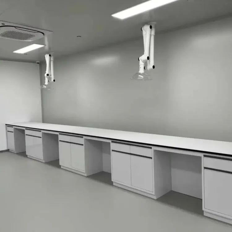 Island Lab Bench Epoxy Resin Worktop Scratch-resistant Corrosion Resistant for Central Laboratory