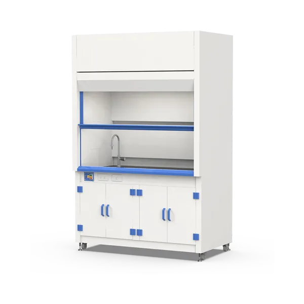 ACDT Lab Chemical Fume Extraction Hood Acid-Alkali Resistant PP Body Power Coated Steel Construction for Hospital Workshop Use
