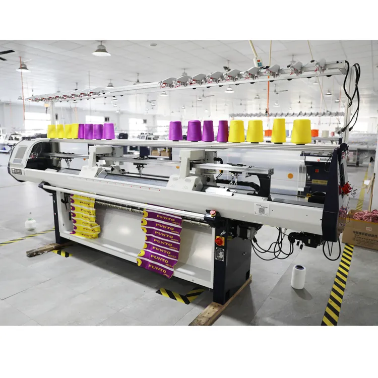 Textile Machinery Multi-Gauge 1+1 Single System 2 Head Polo Collar Knitting Machines