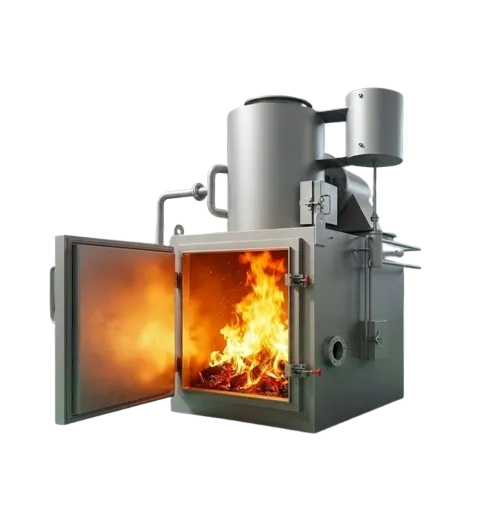 Environmentally Friendly Municipal Solid Waste Medical Hospital Waste Incinerator Smokeless Cremation Waste Reduction Emissions