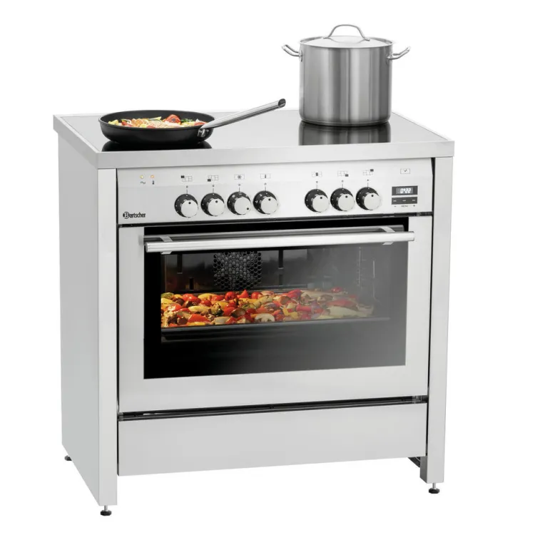 5K-EBMF Freestanding Electric Ranges Cooker with Oven Stainless Steel Commercial Use 5 Burners