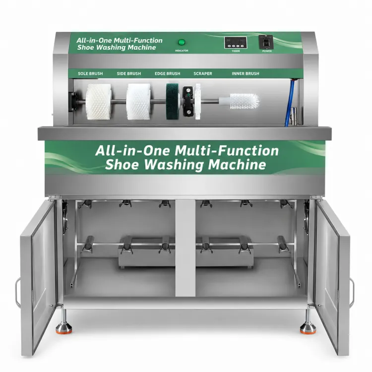 Commercial Shoe Washing Machine Dryer Combo Commercial All in One Multi Brush Sneaker Cleaner for Shoe Laundry Shop