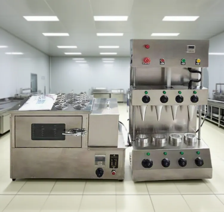 High-Efficiency Full-Automatic Pizza Cone Maker | Industrial Pizza Cone Production Machine