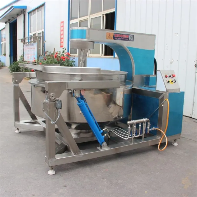 Large Capacity Fully Automatic Industrial Caramel Electric Stainless Steel Popcorn Making Machine with Pump Cooking Equipment