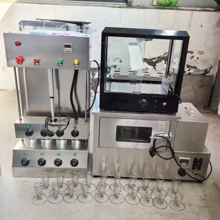 Cone Pizza Machine Pizza Cone Making Machine Set Cone Shaped Pizza Rotary Oven