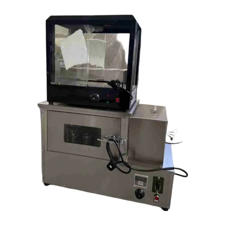 Efficient Pizza Cone Machine with a Rotating Oven with 4 Molds and a Stand for Making Pizza and Snacks