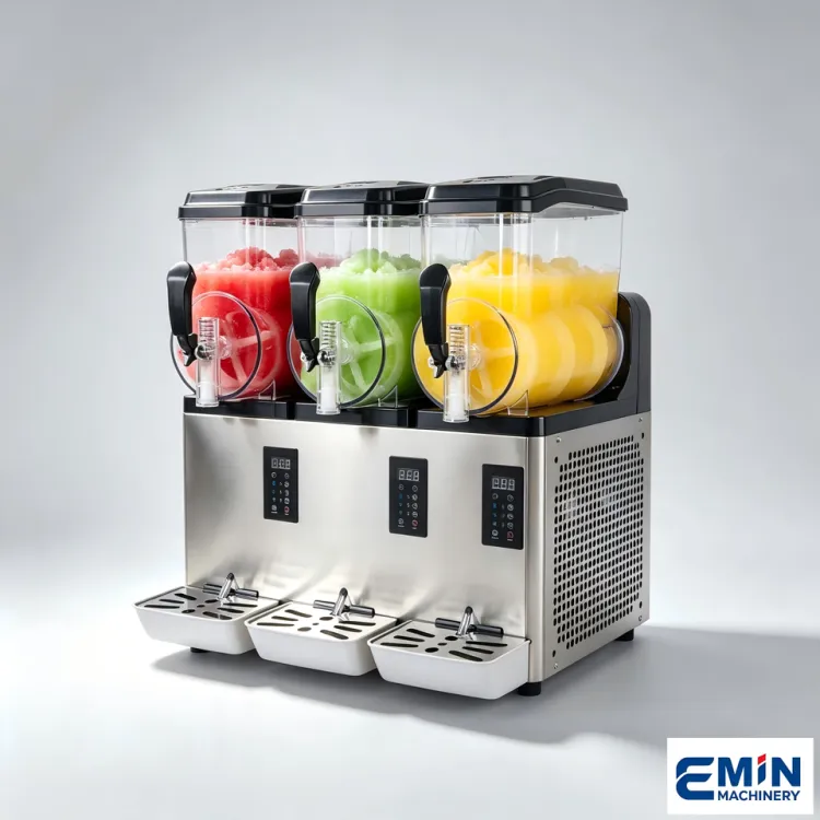SPACE 2 Tubs 220v Bakery Italian Granita Ice Frozen Drink Slush Slushy Maker Machine
