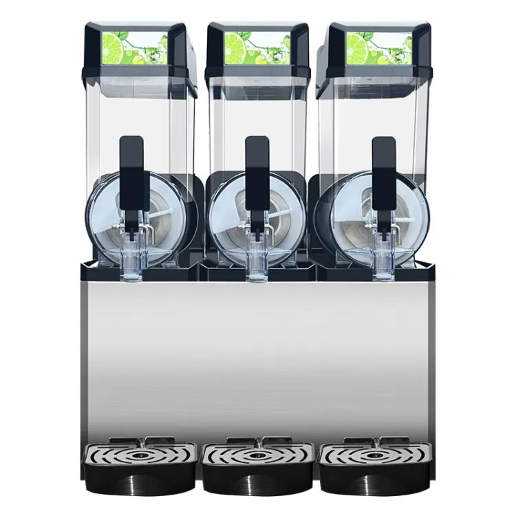 Commercial Slush Machine 3 Tanks Juice Granita Machine for Cold Drink Shops