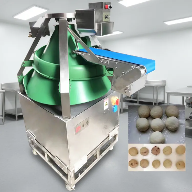 Full Automatic Dough Rounding Machine Small Balls Maker Pizza Roller Cone Rounder 304 Stainless Steel Touchscreen High for