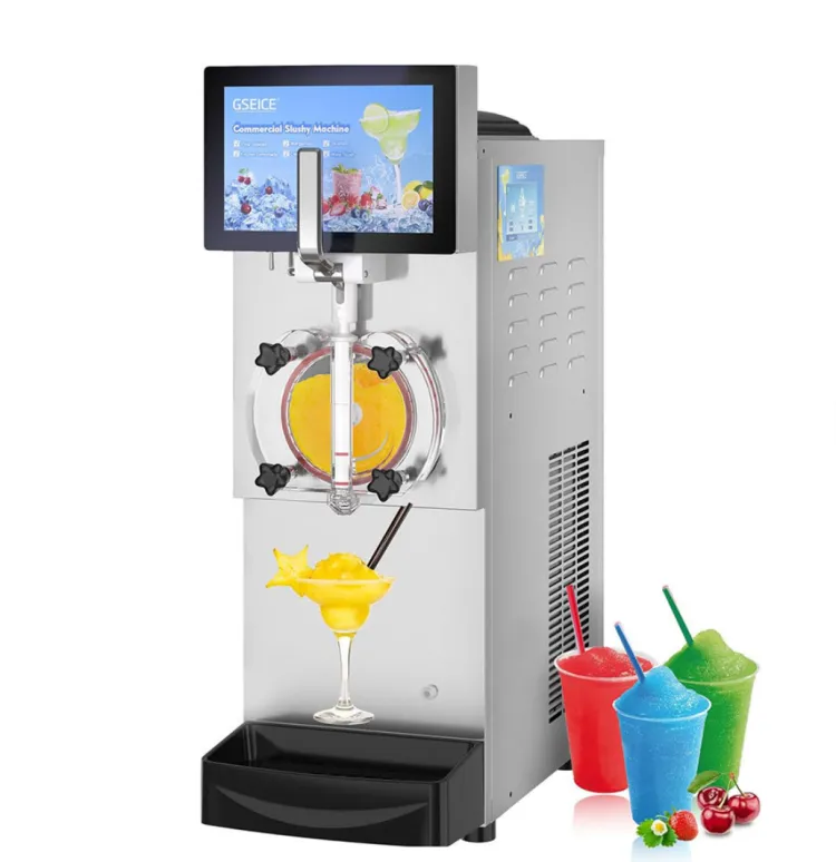 2025 Commercial 12L*2 Slush Machine Big Capacity 8gal/h Alcohol Slush 10.6gal/h Frozen Slushy 220-240V 50/60Hz