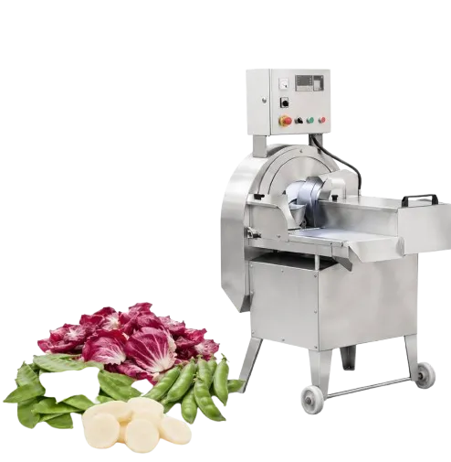 Vegetable Chopper Machine Potato Slicer Stainless Steel Conveyor Belt Keypad Chip Engine Easy Operate for Food Processing