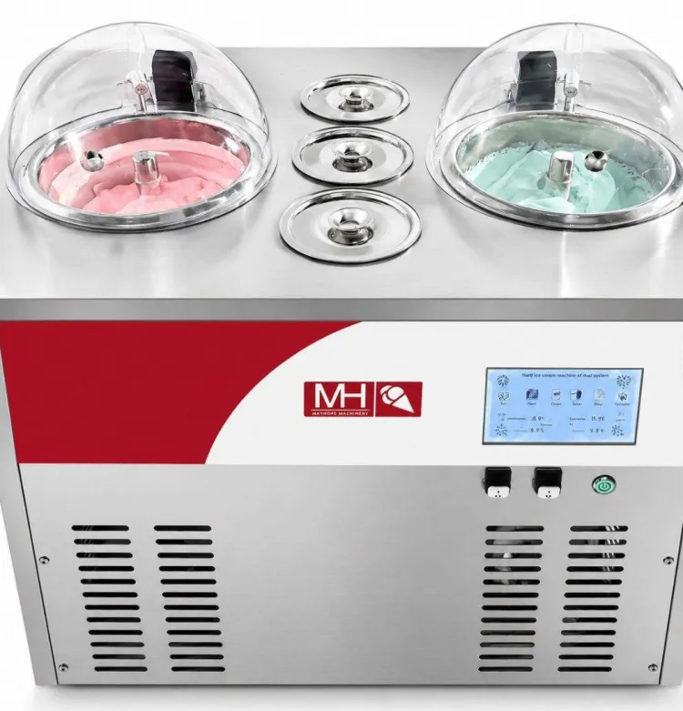 Upscale Commercial Gelato Equipment, Full Automatic Soft Serve Machine for Mall Kiosk
