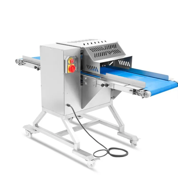 Adjustable Stainless Steel Slicer for Cooked Meat Bacon Ham Sausage Pork Mutton and Beef 1400KG/H Output Meat Cutter Slicer