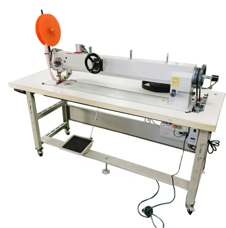 Heavy Duty Flat Bed Double Needle Straight Stitch Industrial Sewing Machine