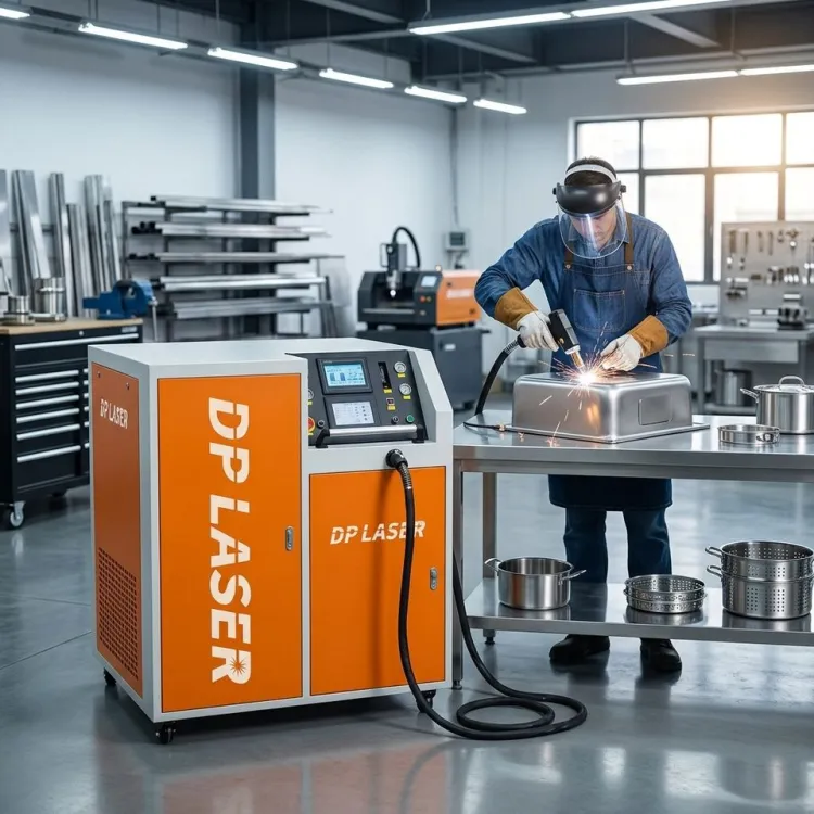 9-in-1 Water Cooled Handheld Fiber Laser Welding System 3000W Metal Cleaning Cutting Welding Machine