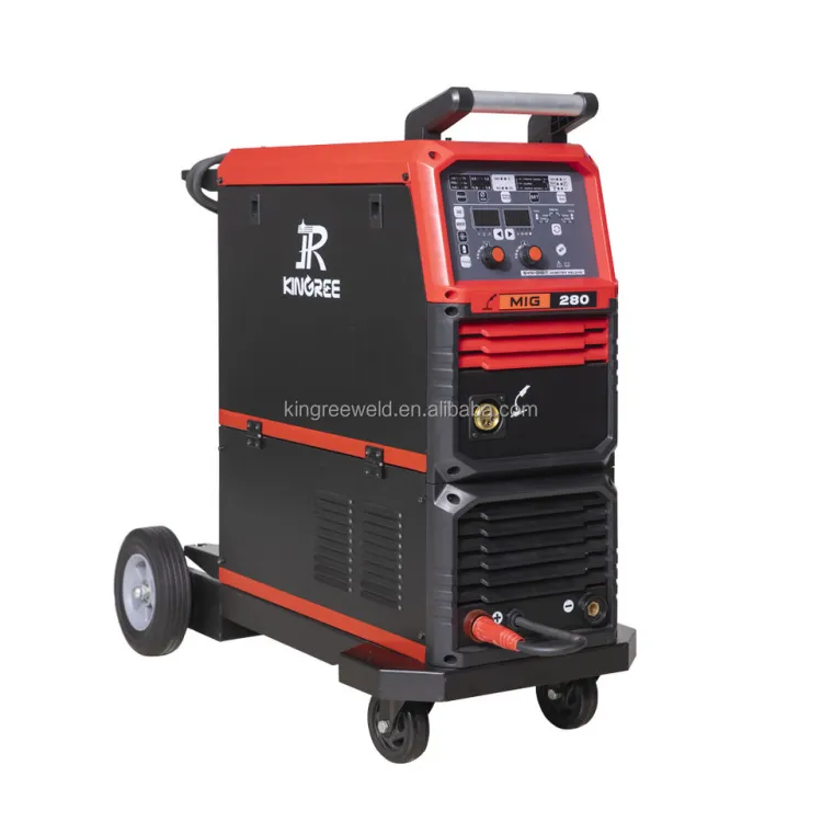 MIG280 Compact Pulse Welder with Built-in Wire Feeder, Air-cooled Design for Multi Function and Industrial Use