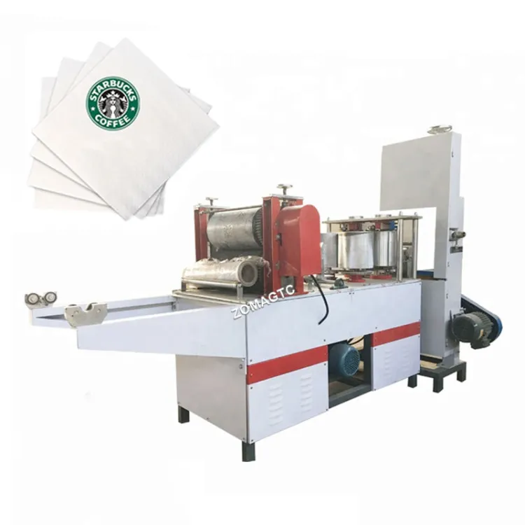 Paper Napkin Tissue Folding Machine Embossing Printing Packing Maker Tissue Paper Napkin Making Machine