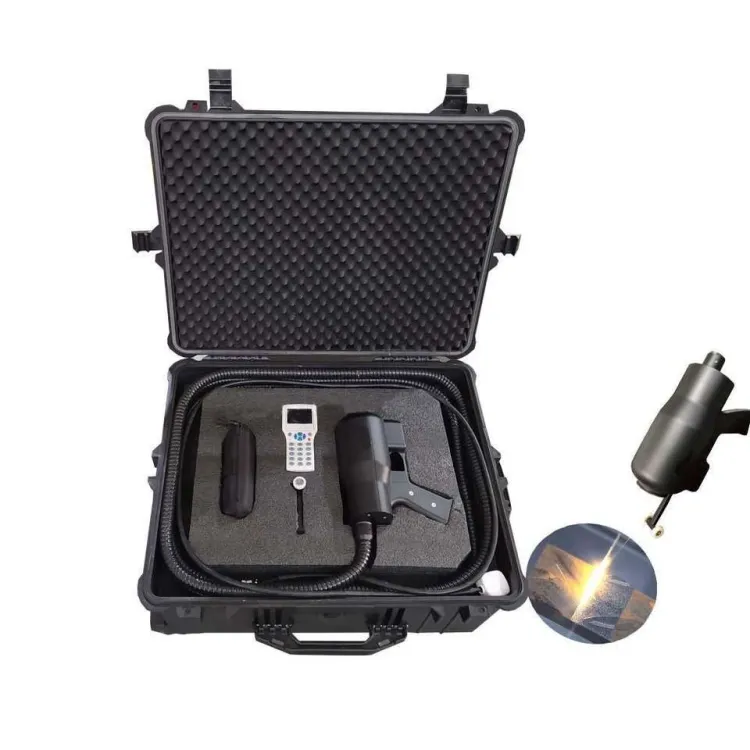 Suitcase Mini Portable Type Oil Paint Oxide Handheld Layer Remover Cleaner Laser Cleaning Machine for Rust Removal with 50W 100W