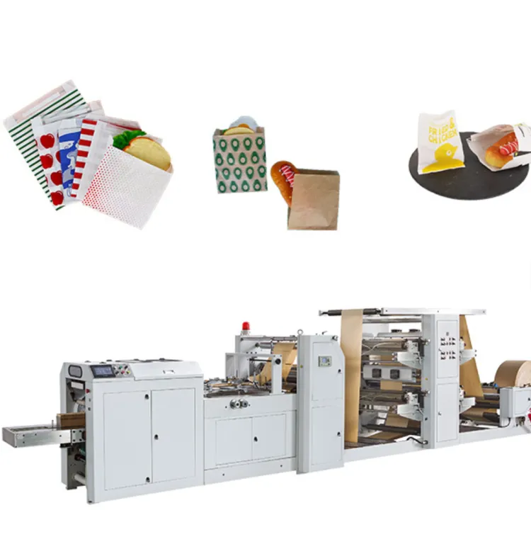 Paper Bag Making Machine with Labeling – High Speed Kraft Paper Bag Machine
