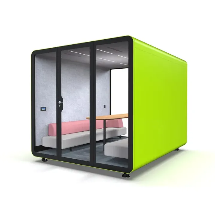 Modular Office Soundproof Booth Acoustic Meeting Pod for 1 to 6 Person Video Conference OEM ODM