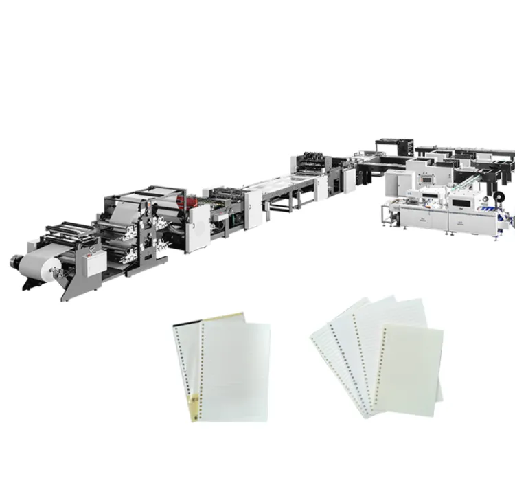 Fully Automatic Loose-leaf Paper Production Book Making Machine with Bagging Machine Line
