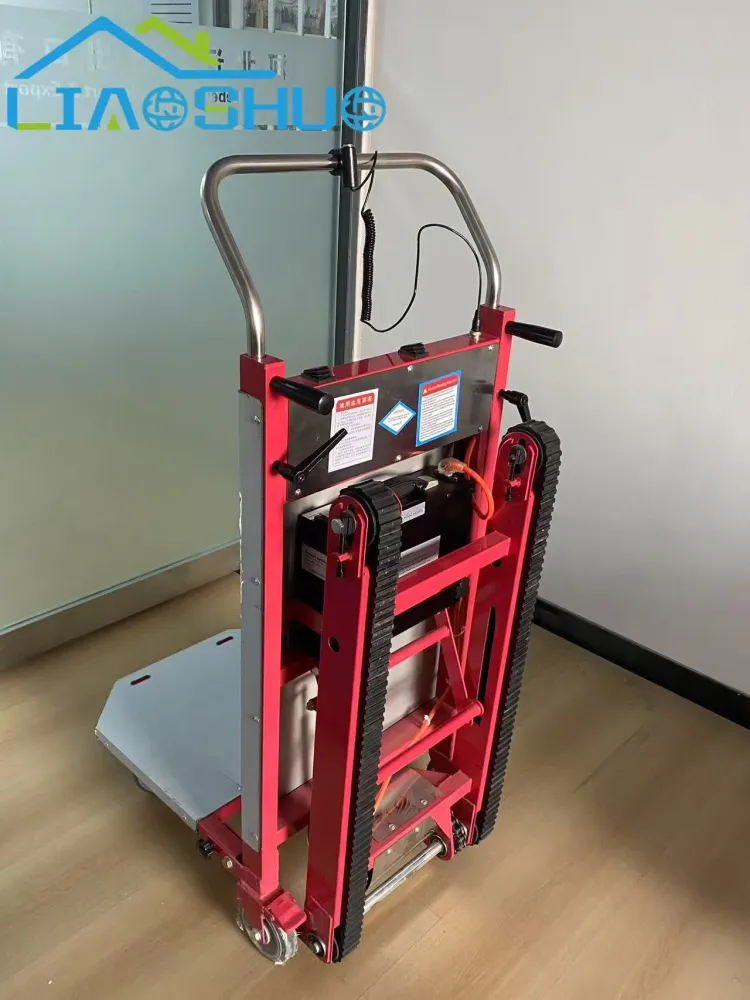Electric Dolly Stair Climbing Trolley Battery Stair Climbing Hand Truck 1200W 500kg Load Stair Climber Crawler Dolly Cart