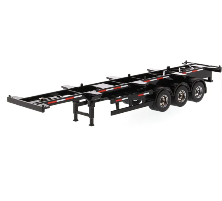 3 Axles Shipping 20 FT Container Mover Chassis Dolly Used Skeleton Trailers