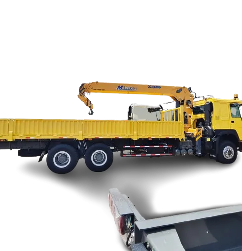 Sinotruk Howo 6*4 8*4 30 40 Tons Cargo Trucks With Straight Boom Floding Arm Crane 8 10 12 16 20 Tons Truck Mounted Crane Truck