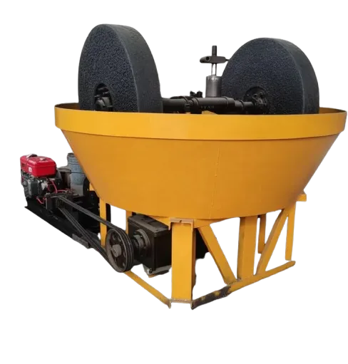 Small Round Roller Wet Pan Mill Water Mill Gold Mineral Processing and Powder Production
