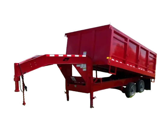 Heavy Duty Dump Trailer Hydraulic Tipping Utility Trailer with Dual Axle Farm Construction and Cargo Transport