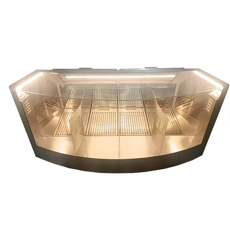 Customized 110-220V Concession Popcorn Showcase Cabinet Counter Popcorn Machine Warmer for Snack Food Movie Theater Use