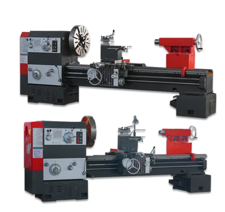 Custom CW6163 Metal Cutting Horizontal Bench Lathe Machine 220V Motor Gear Core Components Heavy Duty Manual Lathe
