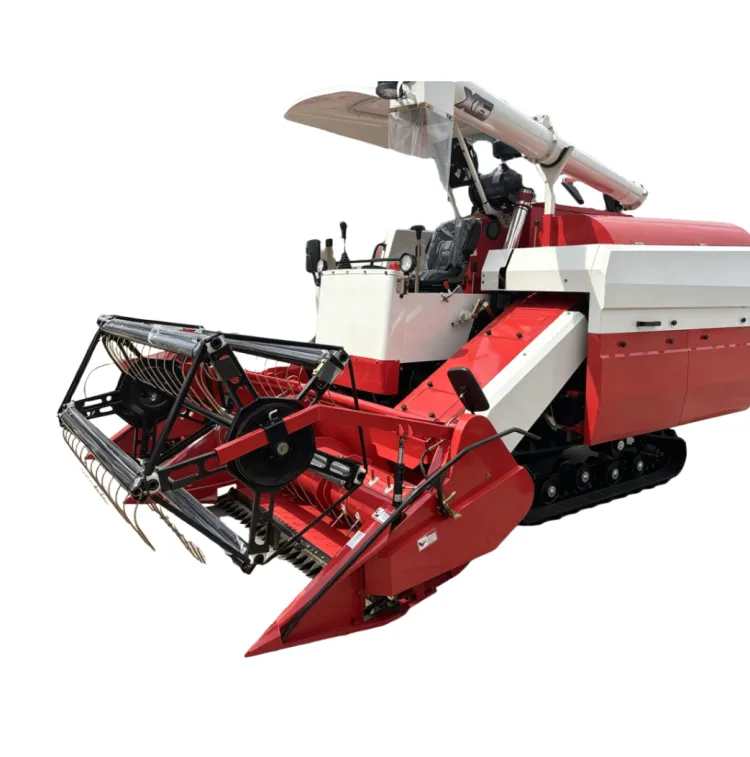 5450x2350x2700mm 300mm Ground Clearance Crawler Rice Combine Harvester