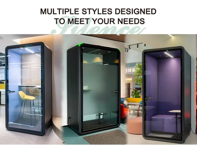 Zum Acoustic Private Office Work Pods Noise-Cancelling Soundproof Phone Booth Office Temporary Single Meeting Room Silent Pod