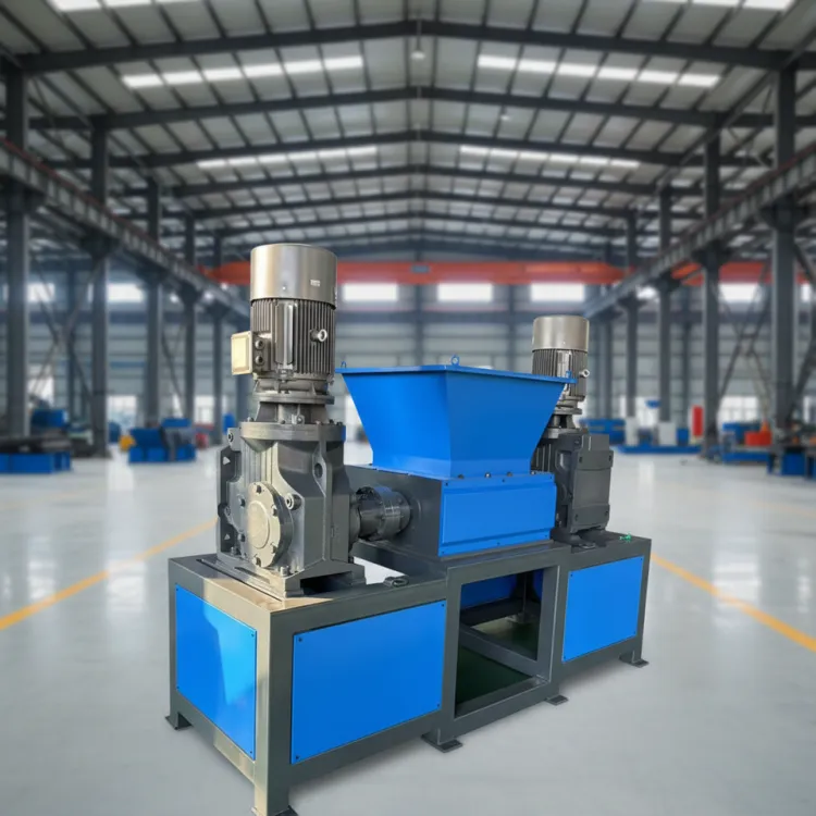 3kw 380V Double Shaft High Efficiency Low Energy Consumption Plastic Shredder Waste Plastic Crusher Gearbox Motor 100-500kg/h