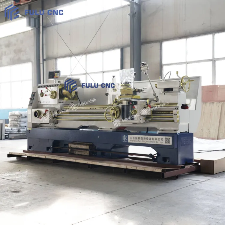 FULU CNC Precision Horizontal Engine Lathe CA6161-2000 Heavy Duty 380V 4 Tool Stations High Rigidity Heavy Cutting