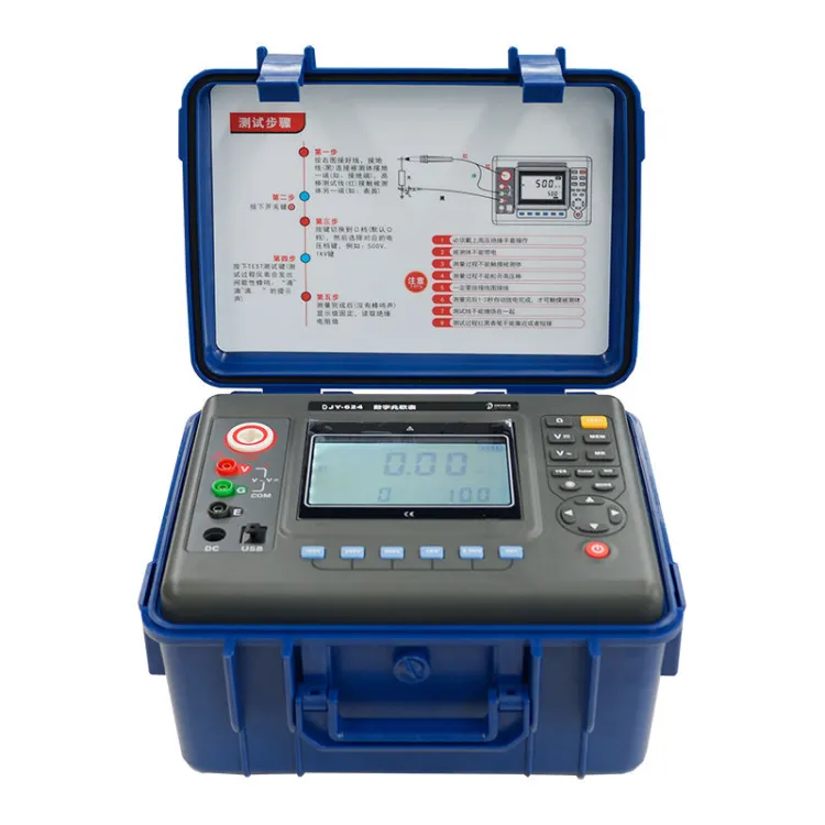 DEMIKS DJY-624 Digital Megohmmeter Insulation Resistance Tester with 1-Year Warranty