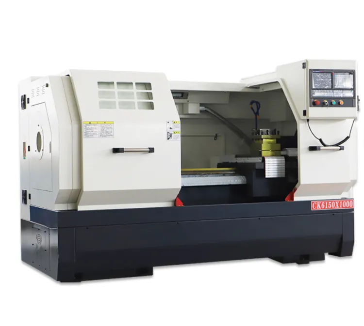 Computerized Numerical Control 6150 Electric Turret Cnc Lathe GSK CNC System CK6150X1000 Flat Bed CNC Lathe