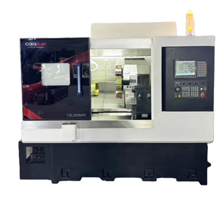 COORAY CRL200MYE Horizontal Twin Spindle Medium Duty Build-in Y-axis Driven Turret Lathe Turning and Milling Center