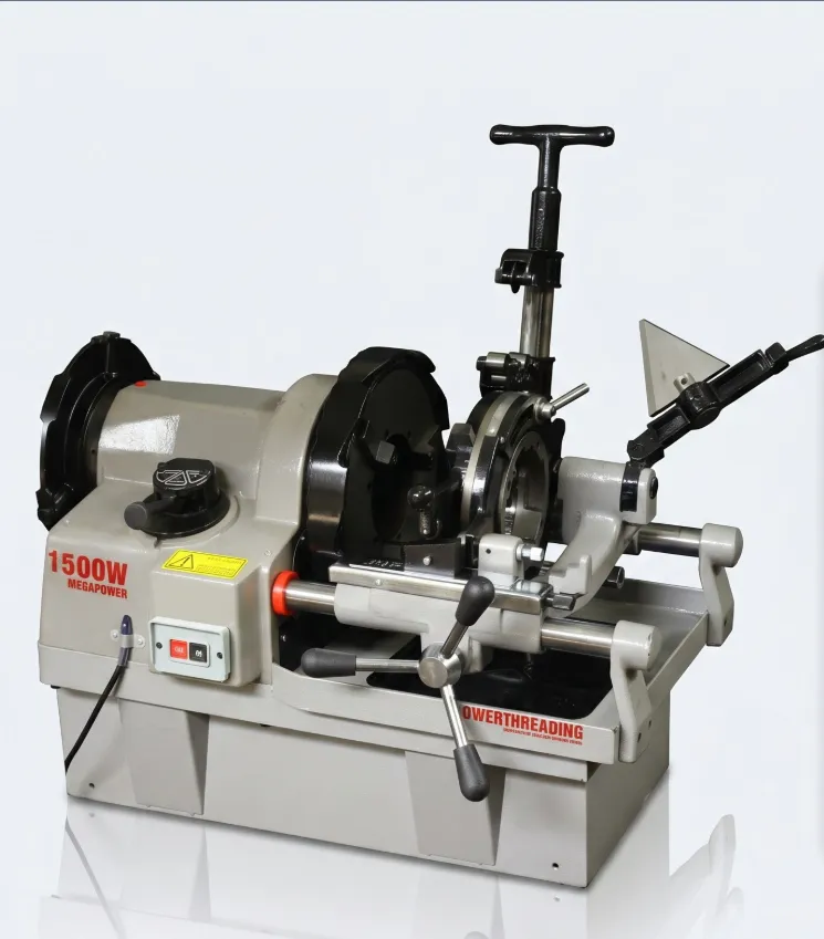 High Efficiency Electric Pipe Threading Machine Fast Threading Speed Low Noise 1500W