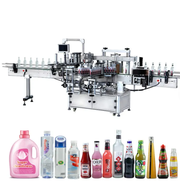 Automatic Double Side Labeling Machine/two Side Labeling Machine, Round Bottle Sticker Labeling Machine