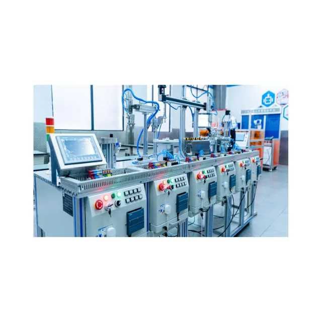 Industrial automation system equipped with a steel cabinet, capable of supporting loads of 50–200 kg, for manufacturing environm