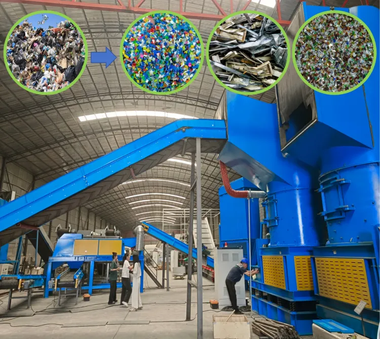 Food Waste Disposer Municipal Solid Waste Sorting Recycling System Automatic Processing Line 10-400 Tons/Day CE Certified
